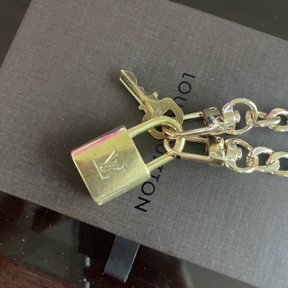 Authentic Louis Vuitton Lock & Key on Non-Branded Necklace - Picture 6 of 8